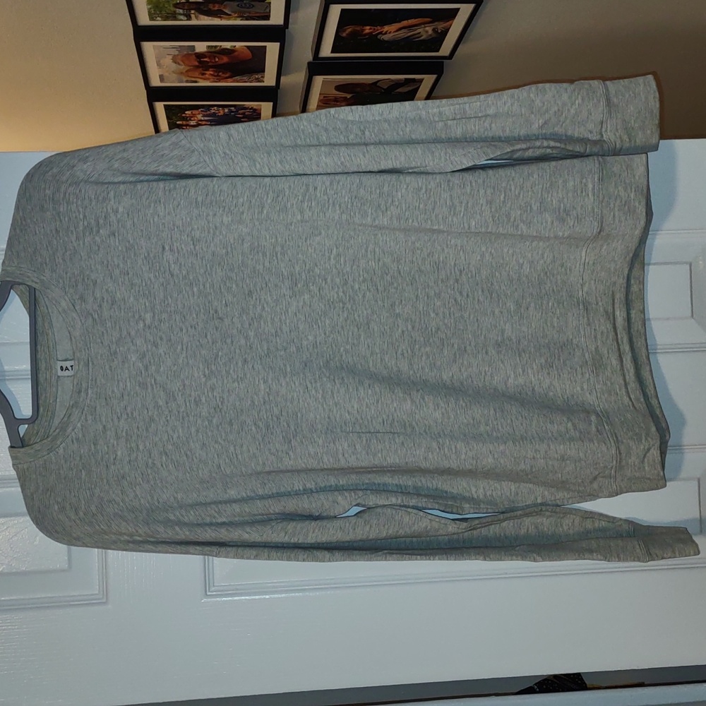 Heather Gray Athleta Crew Neck Sweatshirt Size sm